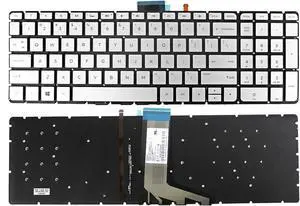 New US Silver English Backlit Laptop Keyboard (Without palmrest) for HP Envy 17-N 17-N078CA 17-N178CA 17-N153NR 17-N151NR 17-N179NR 17-n175nr New US Silver English Backlit Laptop Keyboard (Without palmrest) for HP Envy 17-N 17-N078CA 17-N178CA 17-N153NR 17-N151NR 17-N179NR 17-n175nr