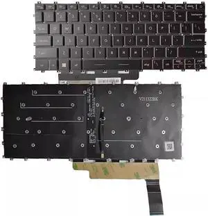 New US Black English Backlit Laptop Keyboard (Without palmrest) for MSI Summit E13 E13FlipEvo A12MT-036CA MS-13P2 MS-13P3 New US Black English Backlit Laptop Keyboard (Without palmrest) for MSI Summit E13 E13FlipEvo A12MT-036CA MS-13P2 MS-13P3