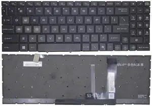 New US Black English Backlit Laptop Keyboard (Without palmrest) for MSI MS-15P2 MS-15P3 MS-17S3 MS-17T2 MS-17T3 MS-1841 New US Black English Backlit Laptop Keyboard (Without palmrest) for MSI MS-15P2 MS-15P3 MS-17S3 MS-17T2 MS-17T3 MS-1841