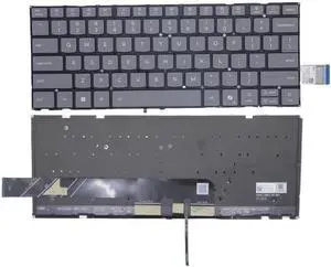 New US Black English Backlit Laptop Keyboard (Without palmrest) for Lenovo Yoga Slim 7 15ILL9 83HM Slim 7 14ILL10 83MC New US Black English Backlit Laptop Keyboard (Without palmrest) for Lenovo Yoga Slim 7 15ILL9 83HM Slim 7 14ILL10 83MC