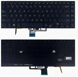 New US Black English Backlit Laptop Keyboard (Without palmrest) Replacement for ASUS UX580 UX580G UX580GE New US Black English Backlit Laptop Keyboard (Without palmrest) Replacement for ASUS UX580 UX580G UX580GE