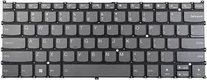 New US Gray English Backlit Keyboard (Without palmrest) for Lenovo Yoga 7 14ARB7 14IAL7 Yoga Slim 7 Prox 14ARH7 14IAH7 New US Gray English Backlit Keyboard (Without palmrest) for Lenovo Yoga 7 14ARB7 14IAL7 Yoga Slim 7 Prox 14ARH7 14IAH7