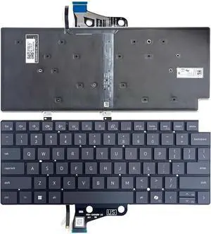 New US Black English Backlit Laptop Keyboard (Without palmrest) for Dell Pro 13 Plus PB13250 PB13255 P194G P195G New US Black English Backlit Laptop Keyboard (Without palmrest) for Dell Pro 13 Plus PB13250 PB13255 P194G P195G