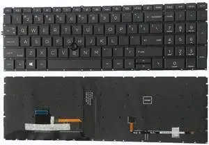 New US Black English Backlit Laptop Keyboard (Without palmrest) for HP EliteBook 750 G7 G8 / EliteBook 755 G7 G8 Light Backlight New US Black English Backlit Laptop Keyboard (Without palmrest) for HP EliteBook 750 G7 G8 / EliteBook 755 G7 G8 Light Backlight