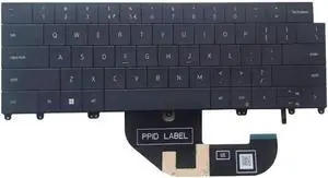 New US Black English Backlit Laptop Keyboard (Without palmrest) for Dell XPS 13 9340 9345 9350 2024-2025 Light Backlight New US Black English Backlit Laptop Keyboard (Without palmrest) for Dell XPS 13 9340 9345 9350 2024-2025 Light Backlight