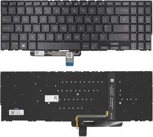 New US Black English Backlit Laptop Keyboard (Without palmrest) for ASUS ZenBook Flip 15 OLED UX564 UX564E UX564EH Light Backlight New US Black English Backlit Laptop Keyboard (Without palmrest) for ASUS ZenBook Flip 15 OLED UX564 UX564E UX564EH Light Backlight