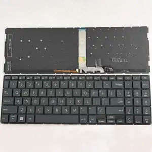 New US Black English Backlit Laptop Keyboard (Without palmrest) Replacement for ASUS ZenBook Pro 15 UX535 UX535L UX535LH UX535LI UX535Q UX535QE Light Backlight New US Black English Backlit Laptop Keyboard (Without palmrest) Replacement for ASUS ZenBook Pro 15 UX535 UX535L UX535LH UX535LI UX535Q UX535QE Light Backlight