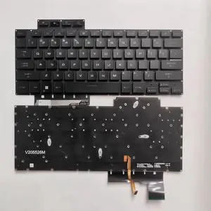 New US Black English Backlit Laptop Keyboard (Without palmrest) Replacement for ASUS ROG 16 Zephyrus M16 GU604 GU604VI GU604VY 2023Light Backlight New US Black English Backlit Laptop Keyboard (Without palmrest) Replacement for ASUS ROG 16 Zephyrus M16 GU604 GU604VI GU604VY 2023Light Backlight