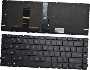 New US Black English Backlit Laptop Keyboard (Without palmrest) Replacement for HP Elitebook 640 G10, 645 G10,640 G9, 645 G9 Light Backlight New US Black English Backlit Laptop Keyboard (Without palmrest) Replacement for HP Elitebook 640 G10, 645 G10,640 G9, 645 G9 Light Backlight