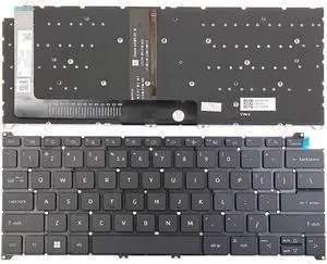 New US Black English Backlit Laptop Keyboard (Without palmrest) Replacement for Acer Swift Go 14 SFG14-41 SFG14-42 SFG14-71 Swift X 14 SFX14-51G SFX14-71G Light Backlight New US Black English Backlit Laptop Keyboard (Without palmrest) Replacement for Acer Swift Go 14 SFG14-41 SFG14-42 SFG14-71 Swift X 14 SFX14-51G SFX14-71G Light Backlight
