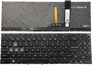 New US Black English RGB Backlit Laptop Keyboard (Without palmrest) Replacement for MSI Katana 15 B12V B13V MS-1585 Brava 15 C7V MS-158N MS-17L5 Light Backlight New US Black English RGB Backlit Laptop Keyboard (Without palmrest) Replacement for MSI Katana 15 B12V B13V MS-1585 Brava 15 C7V MS-158N MS-17L5 Light Backlight