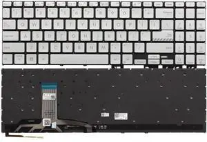 New US Silver English Backlit Laptop Keyboard (Without palmrest) for Asus Vivobook X1505 M1505 M1505YA X1602 F1603 F1603ZA M1603 M1603QA X1605 M1605 S1605 S1605PA M1605YA X1505ZA X1605VA X1605ZA New US Silver English Backlit Laptop Keyboard (Without palmrest) for Asus Vivobook X1505 M1505 M1505YA X1602 F1603 F1603ZA M1603 M1603QA X1605 M1605 S1605 S1605PA M1605YA X1505ZA X1605VA X1605ZA