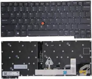 New US Black English Backlit Keyboard (Without palmrest) for Lenovo ThinkPad X13 Yoga Gen 2 (Type 20W8, 20W9) X13 Yoga Gen 3 (Type 21AW 21AX) New US Black English Backlit Keyboard (Without palmrest) for Lenovo ThinkPad X13 Yoga Gen 2 (Type 20W8, 20W9) X13 Yoga Gen 3 (Type 21AW 21AX)