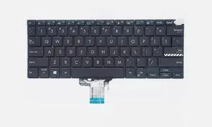 New US Black English Backlit Laptop Keyboard (Without palmrest) for Asus VivoBook Pro 14 M3400Q M3400QA M3401QA M3401QC-EB74 K3400P New US Black English Backlit Laptop Keyboard (Without palmrest) for Asus VivoBook Pro 14 M3400Q M3400QA M3401QA M3401QC-EB74 K3400P