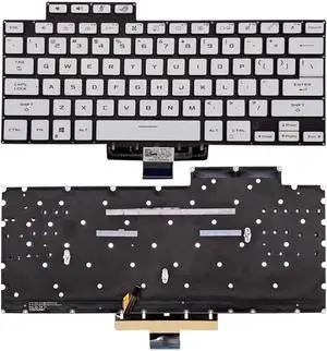 New US White English Backlit Laptop Keyboard (Without palmrest) for Asus Zephyrus GA503 GA503Q GA503QC GA503QE GA503QM GA503QR GA503QS M16 GU603H Light Backlight New US White English Backlit Laptop Keyboard (Without palmrest) for Asus Zephyrus GA503 GA503Q GA503QC GA503QE GA503QM GA503QR GA503QS M16 GU603H Light Backlight