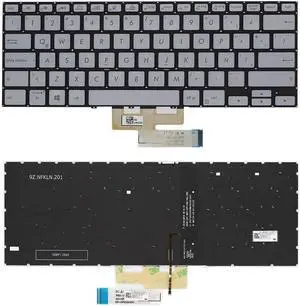 New US Silver English Backlit Laptop Keyboard (Without palmrest) for ASUS UX462 UX462D UX462DA UM462 UM462D UM462DA New US Silver English Backlit Laptop Keyboard (Without palmrest) for ASUS UX462 UX462D UX462DA UM462 UM462D UM462DA