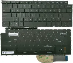 New US Black English Backlit Laptop Keyboard (Without palmrest) for Dell XPS 17 9720 XPS 17 9730 Precision 5770 Light Backlight New US Black English Backlit Laptop Keyboard (Without palmrest) for Dell XPS 17 9720 XPS 17 9730 Precision 5770 Light Backlight