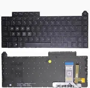 New US Black English Backlit Laptop Keyboard (Without palmrest) for ASUS ROG Strix Scar 16 G634 G634J G634JZ G634JY G634JZ-NM045X G634JY-NM040X Light Backlight New US Black English Backlit Laptop Keyboard (Without palmrest) for ASUS ROG Strix Scar 16 G634 G634J G634JZ G634JY G634JZ-NM045X G634JY-NM040X Light Backlight
