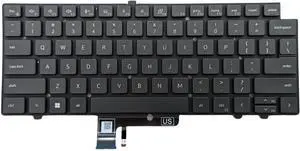 New US Black English Backlit Laptop Keyboard (Without palmrest) for Dell Latitude 7340, 7440, 7640 P/N: H3DHT 0H3DHT Light Backlight New US Black English Backlit Laptop Keyboard (Without palmrest) for Dell Latitude 7340, 7440, 7640 P/N: H3DHT 0H3DHT Light Backlight