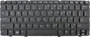 New US Laptop Keyboard Black (without Frame) for HP EliteBook 2560p 2570P 638512-001