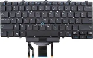 New for Dell Latitude E5450 E7450 0D19TR Keyboard US Black Backlit Laptop English Keyboard without frame
