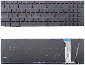 New US Black Backlit Keyboard (without frame) For Asus P/N: V143962BS1 UI 0KNB0-6611UI00 0KN0-RZ1UI11 US UI V143962BS1 US 0KNB0-6611US00 0KN0-RZ1US11 US UI Light Backlight