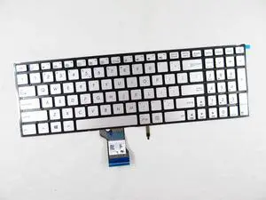 New Laptop Keyboard without frame for Asus UX501 UX501J UX501JW UX501V UX501VW N501 N501J N501JW, US layout silver color