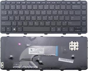 New Laptop keyboard With Frame for HP PN: 6037B0088401 SG-61200-XUA, SN9122 PK131592A00 V139402AS1-US 721520-001 ,US layout black color