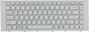 New US layout White color laptop keyboard for Sony P/N: 9Z.N7ASW.101, 9Z.N7ASM.002, 148970211, 148969711 148981511 1-489-815-11 1-489-702-11 9Z.N7ASW.301 V081630BZ