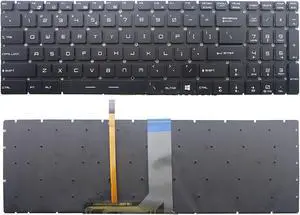 New for MSI Gaming S1N-3EUS215-SA V143422AK1 V143422AS1 US UI Backlit Keyboard