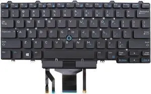 New US Black Backlit Keyboard (without frame) For Dell Latitude E5450 E7450 series 0D19TR D19TR PK1313D4B00 SN7230BL 13102900091 Light Backlight