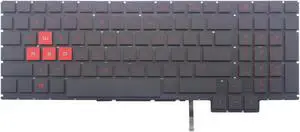 New US Black Backlit English Laptop Keyboard (without frame) For HP Omen 15-ce 15-ce000 series 15-CE010CA 15-CE020CA 15-CE030CA 15-CE051NR 15-ce008ca 15-ce004na 15-ce017na 15-ce006tx Light Backlight