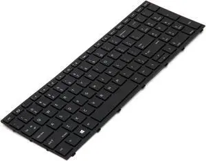 New US Black Backlit English Laptop Keyboard (with frame) For HP Probook 450 G5 455 G5 470 G5 Light Backlight