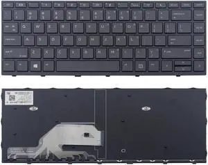 New US Black English Laptop Keyboard (with frame) For HP Probook 430 G5 440 G5 9Z.NEESQ.001 NSK-XJ0SQ
