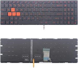 New US Red Backlit English Laptop Keyboard (without frame) For ASUS N502VM FX502VD FX502VM GL702V GL702VT GL702VS GL702VMLight Backlight