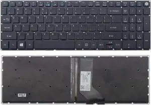 New US Black Backlit English Laptop Keyboard (without frame) For Acer Aspire K50-20 V5-591G E5-772G F5-573 F5-573G F5-573T Light Backlight