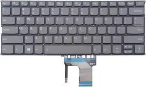 New US Gray Backlit English Laptop Keyboard (without frame) For Lenovo Ideapad 320S-13IKB Light Backlight