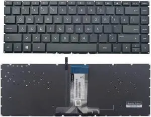 New US Black Backlit English Laptop Keyboard (without frame) Compatible HP Pavilion 14-AL 14-AL000 14-AL061NR 14-AL062NR Light Backlight