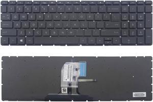 New US Black Backlit English Laptop Keyboard (without frame) for HP 15-AC 15-AC010NR 15-AC018CA 15-AC020DS 15-AC020NR 15-AC021DS 15-AC021DX 15-AC022DS 15-AC023DS 15-AC024DS 15-AC028CA Light Backlight