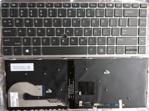 New US Black Backlit English Laptop Keyboard for HP Elitebook 745 G5 840 G5 Light Backlight