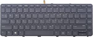 New US Layout Black Color Backlit Laptop Keyboard Compatible HP ProBook 640 G2 645 G2 Backlight Light