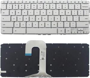 New US White English Laptop Keyboard (without frame) for HP Chromebook 14 G5 P/N:9Z.NEUSQ.301 L07451-001 NSK-XL3SQ