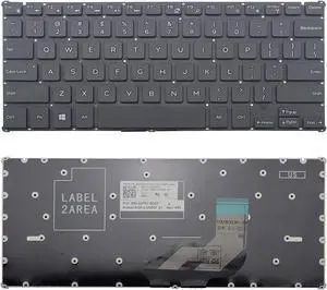 Replacement US black Laptop Keyboard (without frame) for Dell P25T P25T001