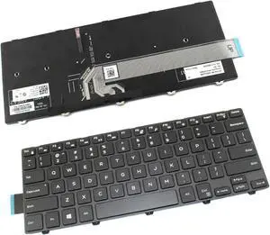 New US Black English backlit Laptop Keyboard (with frame) for Dell Vostro 3458 3459 3468 3478 5459 Light Backlight