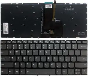New US Black Backlit English Laptop Keyboard (without frame) for Lenovo Yoga 720-15IKB 520-14IKB (Type 80X8 81C8 ) Light Backlight