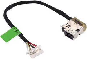 AC DC Jack Power Plug in Charging Port Connector Socket with Wire Cable Harness for HP Chromebook 11 G3 G4 P/N:787922-001 778634-YD1