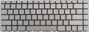 New US Silver English Laptop Keyboard (without palmrest) for HP Pavilion 14-ce 14-CE0008CA 14-CE0010CA 14-CE0064ST 14-CE0068ST
