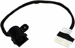 AC DC Jack Power Plug in Charging Port Connector Socket with Wire Cable Harness for Dell Latitude 3460 3560 P63G 450.05707.0011