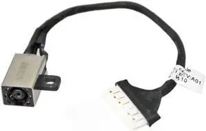 AC DC Jack Power Plug in Charging Port Connector Socket with Wire Cable Harness for Dell Inspiron i3567-5820BLK 15-3567 14-3465 FWGMM 0FWGMM