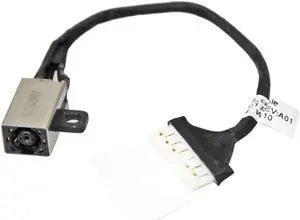 AC DC Jack Power Plug in Charging Port Connector Socket with Wire Cable Harness for Dell Inspiron 15 3576 450.09W05.0001